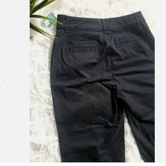 GAP High Rise Girlfriend Khakis Black Stretch Twill Pants Size 16 #819959 RT$60 - Picture 12 of 12